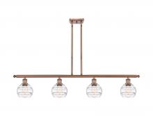  516-4I-AC-G556-6CL - Rochester - 4 Light - 48 inch - Antique Copper - Cord hung - Island Light