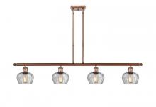  516-4I-AC-G92 - Fenton - 4 Light - 48 inch - Antique Copper - Cord hung - Island Light