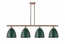  516-4I-AC-MBD-9-GR - Plymouth - 4 Light - 48 inch - Antique Copper - Cord hung - Island Light