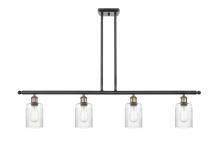  516-4I-BAB-G342 - Hadley - 4 Light - 48 inch - Black Antique Brass - Cord hung - Island Light