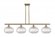  516-4I-BB-G555-10CL - Ithaca - 4 Light - 48 inch - Brushed Brass - Cord hung - Island Light