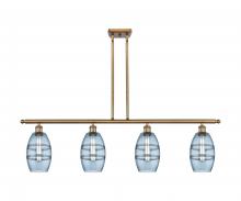  516-4I-BB-G557-6BL - Vaz - 4 Light - 48 inch - Brushed Brass - Cord hung - Island Light