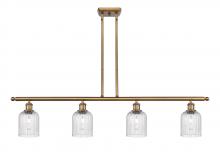  516-4I-BB-G559-5SDY - Bridal Veil - 4 Light - 48 inch - Brushed Brass - Cord hung - Island Light