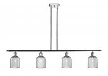  516-4I-PC-G559-5SM - Bridal Veil - 4 Light - 48 inch - Polished Chrome - Cord hung - Island Light