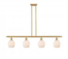  516-4I-SG-G461-6 - Norfolk - 4 Light - 48 inch - Satin Gold - Cord hung - Island Light