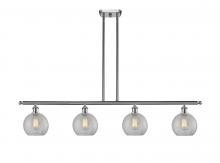  516-4I-SN-G125 - Athens - 4 Light - 48 inch - Brushed Satin Nickel - Cord hung - Island Light