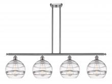  516-4I-SN-G556-10CL - Rochester - 4 Light - 48 inch - Brushed Satin Nickel - Cord hung - Island Light