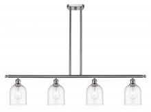  516-4I-SN-G558-6CL - Bella - 4 Light - 48 inch - Brushed Satin Nickel - Cord hung - Island Light