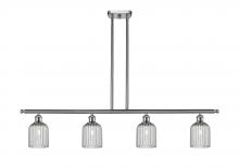  516-4I-SN-G559-5SM - Bridal Veil - 4 Light - 48 inch - Brushed Satin Nickel - Cord hung - Island Light