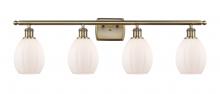  516-4W-AB-G81 - Eaton - 4 Light - 36 inch - Antique Brass - Bath Vanity Light