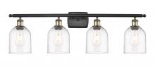  516-4W-BAB-G558-6CL - Bella - 4 Light - 36 inch - Black Antique Brass - Bath Vanity Light