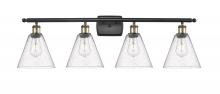  516-4W-BAB-GBC-84 - Berkshire - 4 Light - 38 inch - Black Antique Brass - Bath Vanity Light