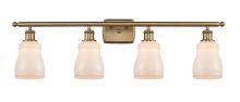  516-4W-BB-G391 - Ellery - 4 Light - 35 inch - Brushed Brass - Bath Vanity Light