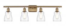  516-4W-BB-G392 - Ellery - 4 Light - 35 inch - Brushed Brass - Bath Vanity Light