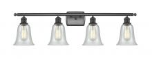  516-4W-BK-G2812 - Hanover - 4 Light - 36 inch - Matte Black - Bath Vanity Light