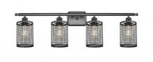  516-4W-BK-M18-BK - Nestbrook - 4 Light - 35 inch - Matte Black - Bath Vanity Light