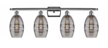  516-4W-PC-G557-6SM - Vaz - 4 Light - 36 inch - Polished Chrome - Bath Vanity Light