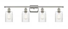  516-4W-PN-G342 - Hadley - 4 Light - 35 inch - Polished Nickel - Bath Vanity Light