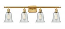  516-4W-SG-G2812 - Hanover - 4 Light - 36 inch - Satin Gold - Bath Vanity Light