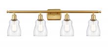  516-4W-SG-G392 - Ellery - 4 Light - 35 inch - Satin Gold - Bath Vanity Light