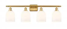  516-4W-SG-G558-6GWH - Bella - 4 Light - 36 inch - Satin Gold - Bath Vanity Light