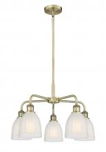  516-5CR-AB-G441 - Brookfield - 5 Light - 24 inch - Antique Brass - Chandelier