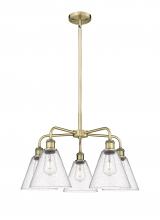  516-5CR-AB-GBC-84 - Berkshire - 5 Light - 26 inch - Antique Brass - Chandelier