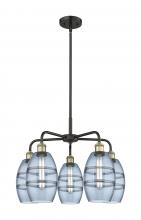  516-5CR-BAB-G557-6BL - Vaz - 5 Light - 24 inch - Black Antique Brass - Chandelier