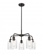  516-5CR-OB-G342 - Hadley - 5 Light - 23 inch - Oil Rubbed Bronze - Chandelier