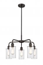  516-5CR-OB-G802 - Clymer - 5 Light - 22 inch - Oil Rubbed Bronze - Chandelier