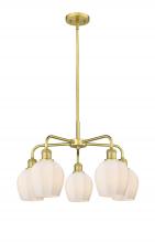  516-5CR-SG-G461-6 - Norfolk - 5 Light - 24 inch - Satin Gold - Chandelier