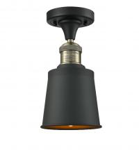  517-1CH-BAB-M9-BK - Addison - 1 Light - 5 inch - Black Antique Brass - Semi-Flush Mount