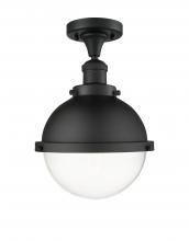  517-1CH-BK-HFS-82-BK - Hampden - 1 Light - 9 inch - Matte Black - Semi-Flush Mount