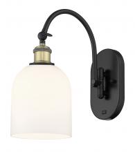  518-1W-BAB-G558-6GWH - Bella - 1 Light - 6 inch - Black Antique Brass - Sconce