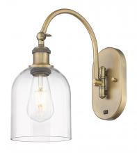  518-1W-BB-G558-6CL - Bella - 1 Light - 6 inch - Brushed Brass - Sconce