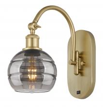  518-1W-SG-G556-6SM - Rochester - 1 Light - 6 inch - Satin Gold - Sconce