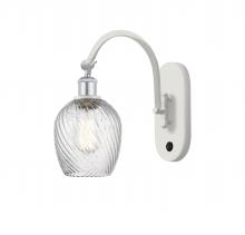  518-1W-WPC-G292 - Salina - 1 Light - 6 inch - White Polished Chrome - Sconce