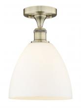  616-1F-AB-GBD-91 - Bristol - 1 Light - 9 inch - Antique Brass - Semi-Flush Mount