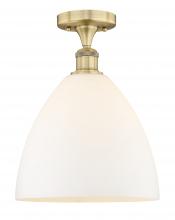  616-1F-BB-GBD-121 - Bristol - 1 Light - 12 inch - Brushed Brass - Semi-Flush Mount