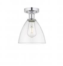  616-1F-PC-GBD-752 - Bristol - 1 Light - 8 inch - Polished Chrome - Semi-Flush Mount