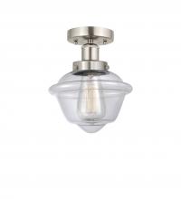  616-1F-SN-G532 - Oxford - 1 Light - 7 inch - Brushed Satin Nickel - Semi-Flush Mount