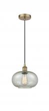  616-1P-AB-G249 - Gorham - 1 Light - 10 inch - Antique Brass - Cord hung - Mini Pendant