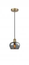  616-1P-AB-G93 - Fenton - 1 Light - 7 inch - Antique Brass - Mini Pendant