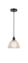  616-1P-BK-G422 - Arietta - 1 Light - 8 inch - Matte Black - Cord hung - Mini Pendant