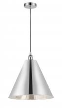  616-1P-PC-MBC-16-PC - Berkshire - 1 Light - 16 inch - Polished Chrome - Cord hung - Mini Pendant