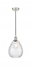  616-1P-PN-G372 - Waverly - 1 Light - 8 inch - Polished Nickel - Cord hung - Mini Pendant