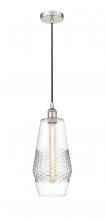  616-1P-PN-G682-7 - Windham - 1 Light - 7 inch - Polished Nickel - Cord hung - Mini Pendant