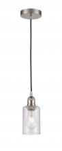  616-1P-SN-G804 - Clymer - 1 Light - 4 inch - Brushed Satin Nickel - Cord hung - Mini Pendant