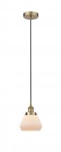  616-1PH-AB-G171 - Fulton - 1 Light - 7 inch - Antique Brass - Cord hung - Mini Pendant