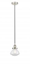  616-1PH-PN-G322 - Olean - 1 Light - 7 inch - Polished Nickel - Cord hung - Mini Pendant